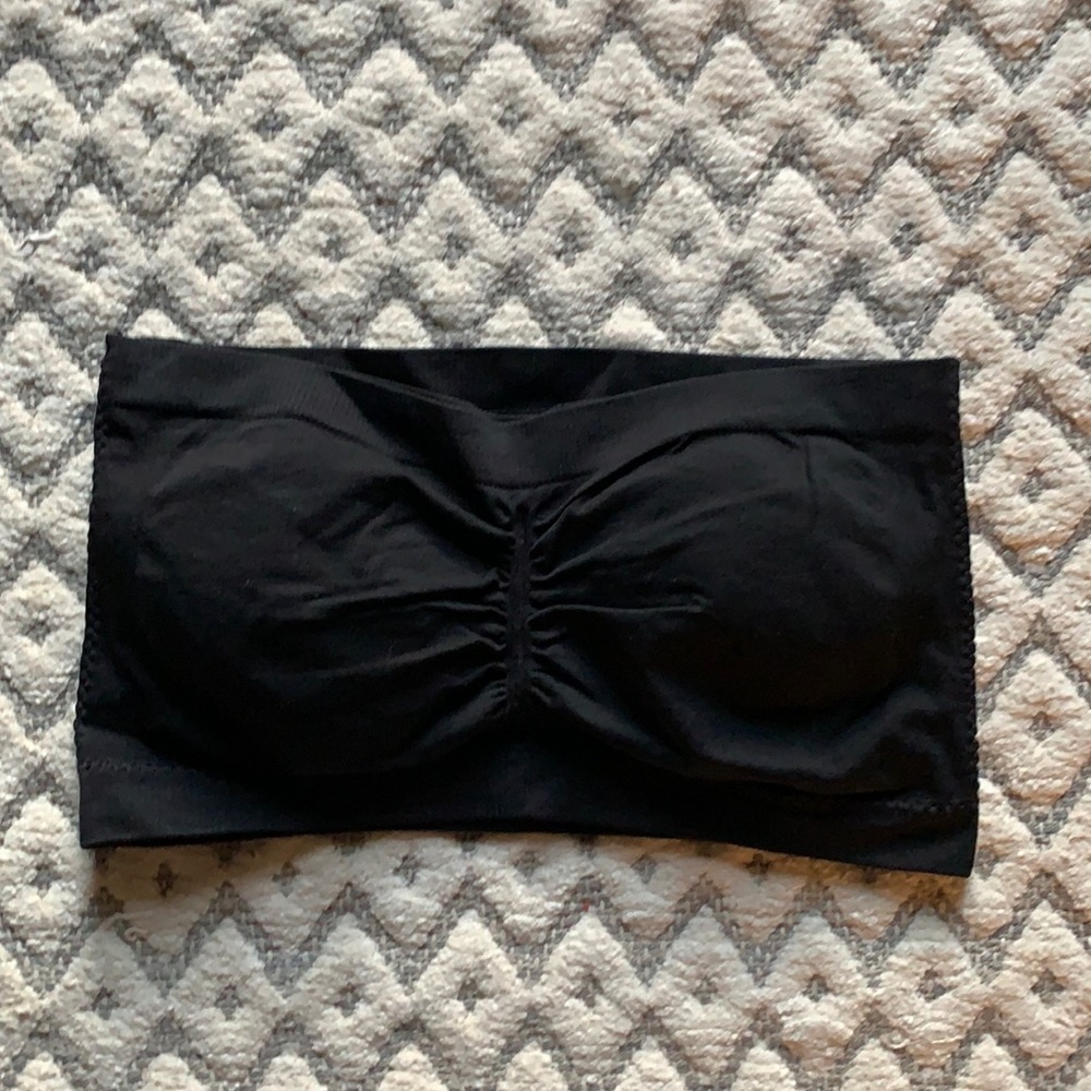 Anemone Black padded bandeau one size